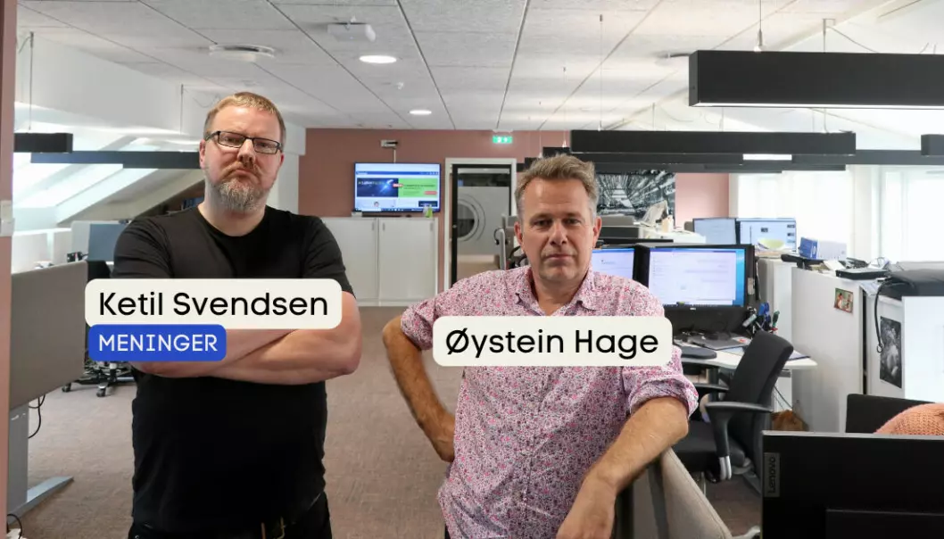 Ketil Svendsen og Øystein Hage er redd de må kutte i Fiskeribladet.