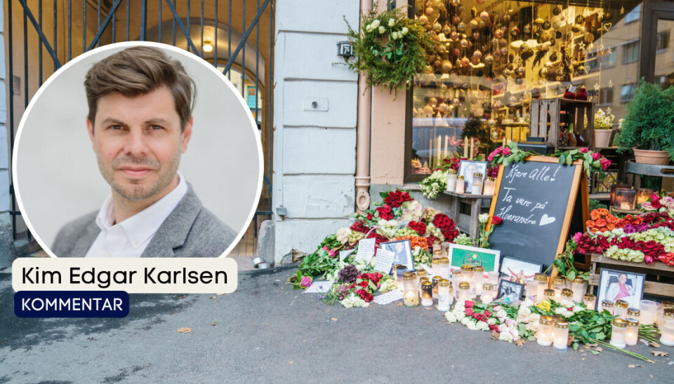 Det var lagt ned blomster, bilder og lys på stedet der Rustam Louis Foss døde i november i fjor. Det var lagt ned blomster, bilder og lys på stedet der Rustam Louis Foss døde i november i fjor.