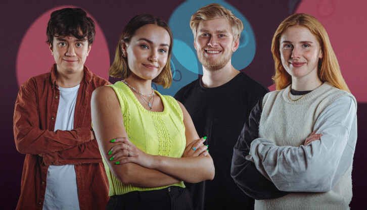 Henning Bang (fra venstre), Arianrhod «Arian» Engebø, Karsten Blomvik og Anna Nor Sørensen skal lede P3aksjonen 2022.