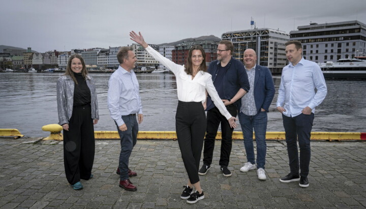 Redaksjonen til Kystens Næringsliv i forbindelse med lansering.