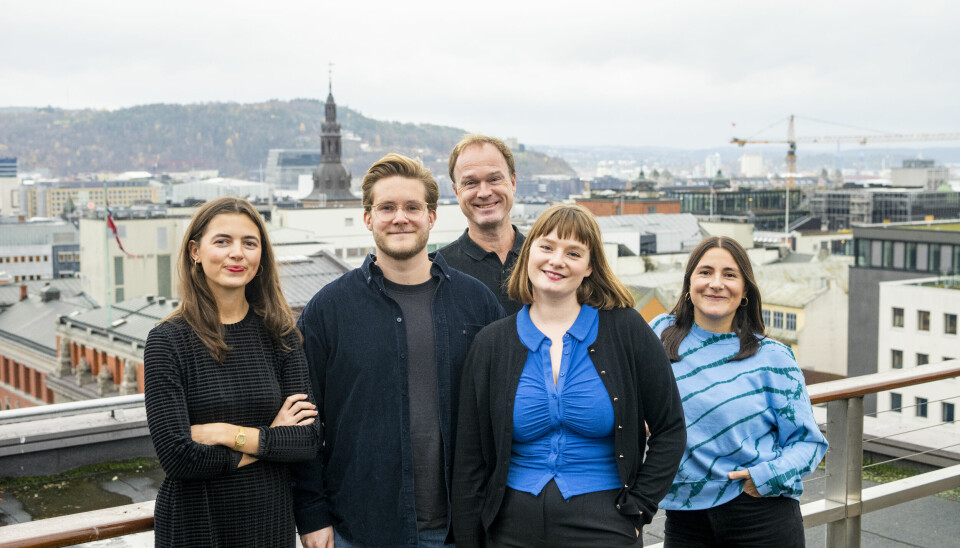 Flere av de ansatte i Vink: fra venstre Maria Pettrém, Morten Schwencke, Erik Gulbrandsen, Sigrid Gausen og Siran Øzalp Yildirim.