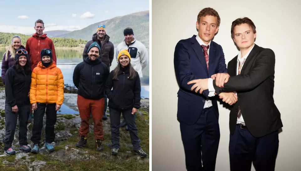 71° nord – team (til venstre) og Erlend og Steinar hjelper deg er blant programmene på vårmenyen til Warner Bros. Discovery.