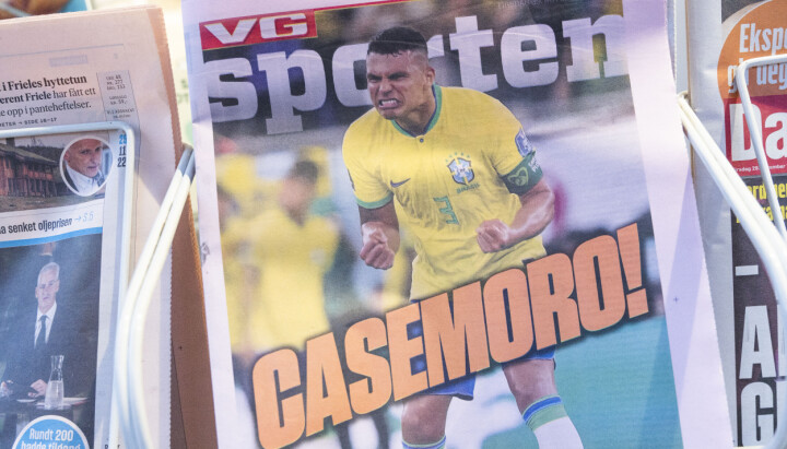 Faksimile: VG Sporten. Thiago Silva ble til Casemiro på VGs forside tirsdag.