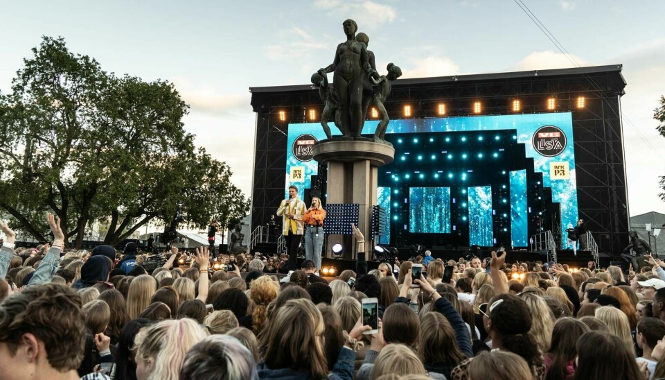 Slik så det ut da VG-lista hadde konsert på Rådhusplassen i 2019.