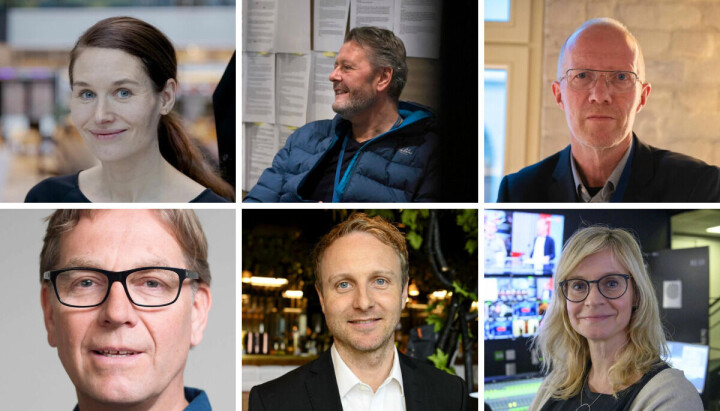 Disse utgjør NPs Baneheia-utvalg: Eirin Eikefjord (fra venstre), Hans Petter Aas, Arne Jensen, Trond Idås, Espen Skoland og Karianne Solbrække.