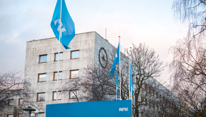 Illustrasjonsbilde av NRK-flagg utenfor Marienlyst i Oslo. Bilde av NRK-flagg utenfor Marienlyst i Oslo.