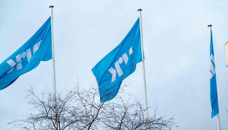 Illustrasjonsbilde: NRK-flagg utenfor Marienlyst i Oslo.