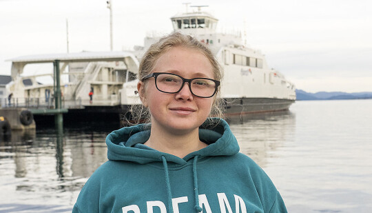 Maryna Shvartsman på sin første praksisdag.