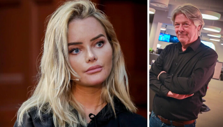 Influenser Sophie Elise og politisk redaktør i Nettavisen, Erik Stephansen Influenser Sophie Elise og politisk redaktør i Nettavisen, Erik Stephansen