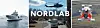 Nordlab forsidebilde, bilde av ferge og helikopter