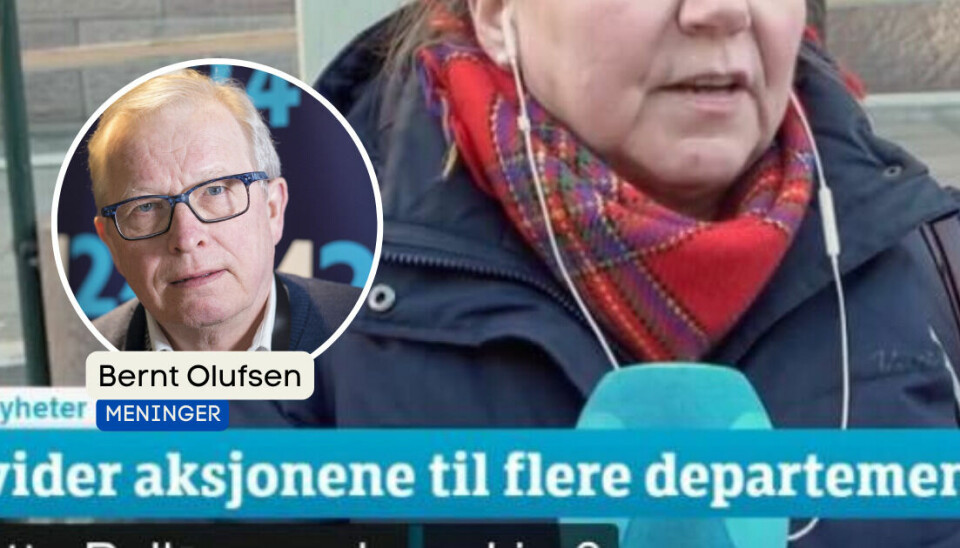 Bernt Olufsen så dette skjerfet på NRK, men beklager nå formuleringen han hadde om samedrakt.