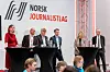 Paneldebatt under landsmøtet til Norsk Journalistlag.
