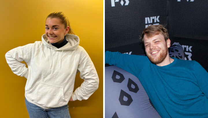 Elise Welde er ansatt som podkastprodusent og Tarjei Valle Kvamme er ansatt som vaktsjef hos NRK P3.