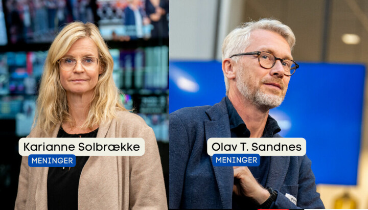 Karianne Solbrække og Olav Sandnes i TV 2 svarer på kritikken.