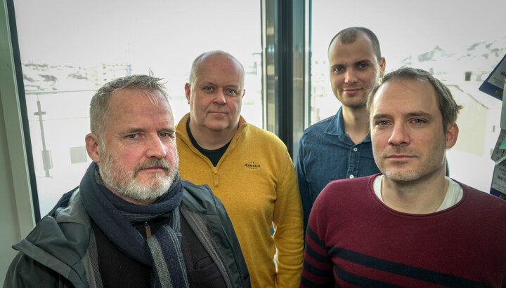 F.v: Lars-Petter Kalkenberg, Roy Arne Salater, Robin Jensen og Ola Helness.