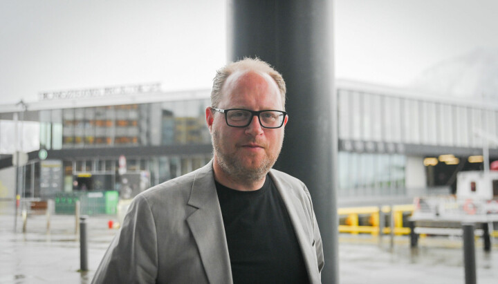 Tomas Bruvik, generalsekretær i LLA utenfor The Edge i Tromsø
