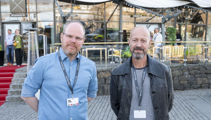 Sjefredaktør i VG, Gard Steiro, og etikkredaktør i NRK, Per Arne Kalbakk.