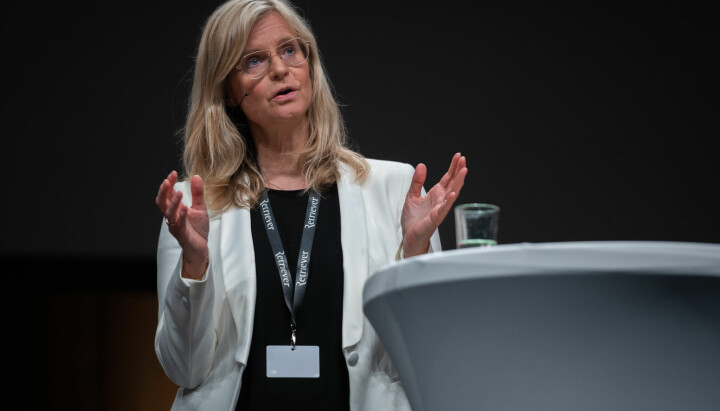 Karianne Solbrække, TV 2. Under redaktørdebatten under SKUP 2023.