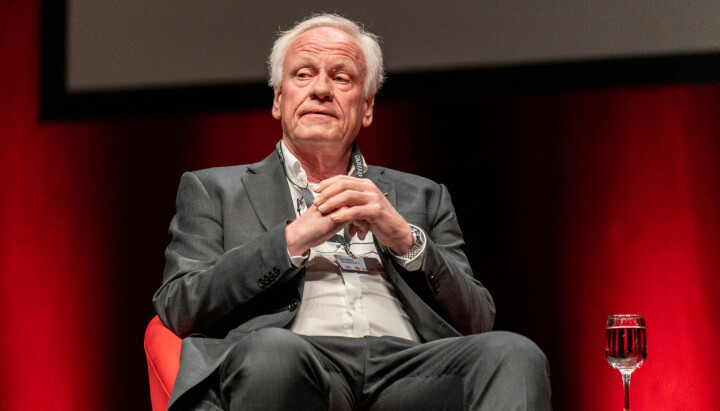 Advokat Sigurd Klomsæt under Skup-konferansen i 2023.