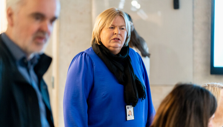 Elin Floberghagen, generalsekretær i Norsk Presseforbund, tilstede under onsdagens møte i PFU.