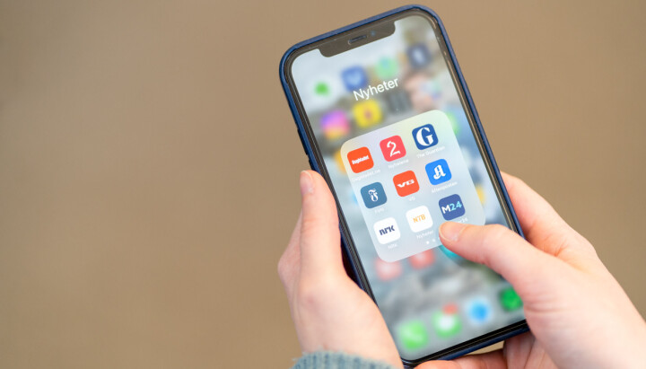 Illustrasjonsbilde for norske medier. Illustrasjon, mobil, nettsteder, redaksjonelle medier, apper, mobiltelefon.