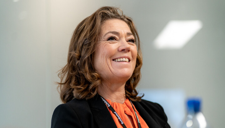 Schibsted-sjef Kristin Skogen Lund smiler etter aksjeoppkjøpet av Viaplay Group.