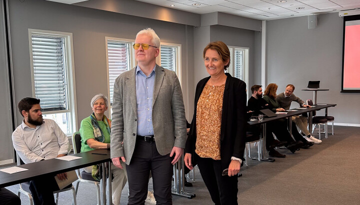Dag Idar Tryggestad i NJ og Pernille A. Børset i MBL