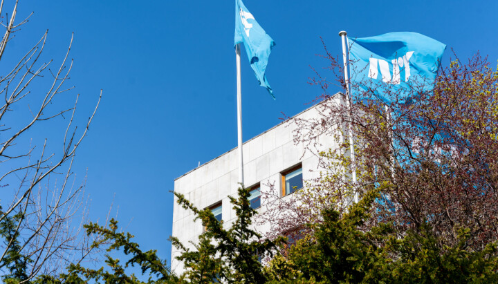 NRK, illustrasjon, flagg, Marienlyst.