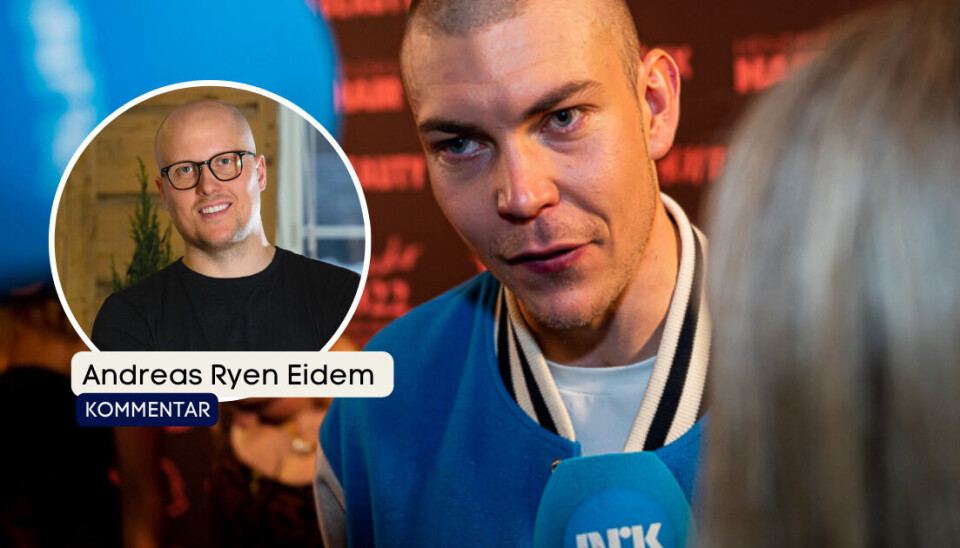 – Hva måtte til for at Oskar Westerlin skulle synes at det hørtes spennende ut å jobbe i lokalavis på hans hjemsted, Porsgrunn?, spør Andreas Ryen Eidem. – Hva måtte til for at Oskar Westerlin skulle synes at det hørtes spennende ut å jobbe i lokalavis på hans hjemsted, Porsgrunn?, spør Andreas Ryen Eidem. her er Westerlin avbildet under en prisutdeling.
