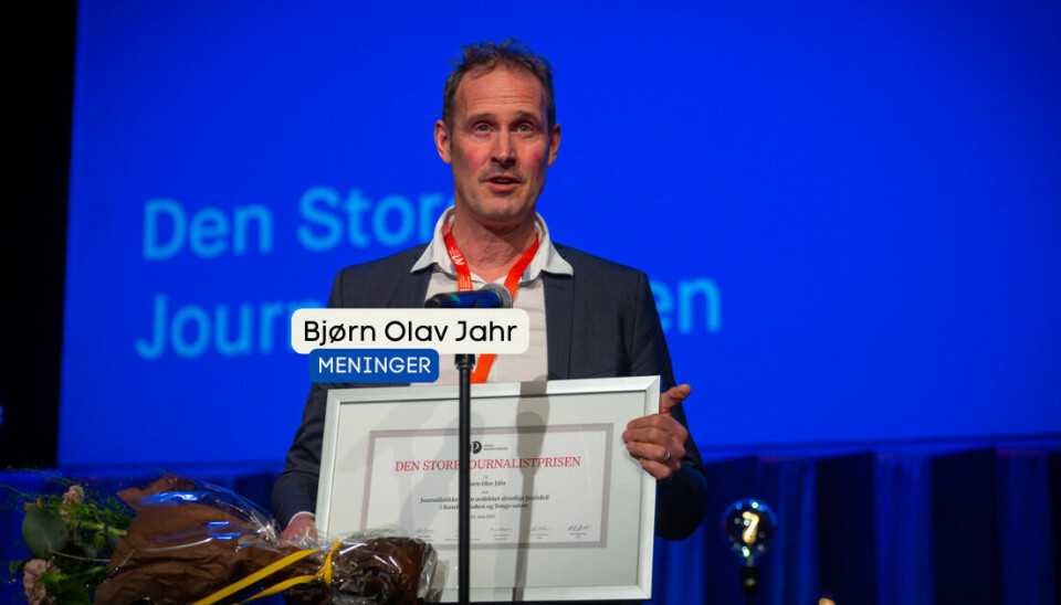 Bjørn Olav Jahr er vinneren av Den Store Journalistprisen 2023.