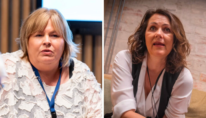 Generalsekretær i Norsk Presseforbund, Elin Floberghagen, og generalsekretær i Norsk Redaktørforening, Reidun Kjelling Nybø Generalsekretær i Norsk Presseforbund, Elin Floberghagen, og generalsekretær i Norsk Redaktørforening, Reidun Kjelling Nybø