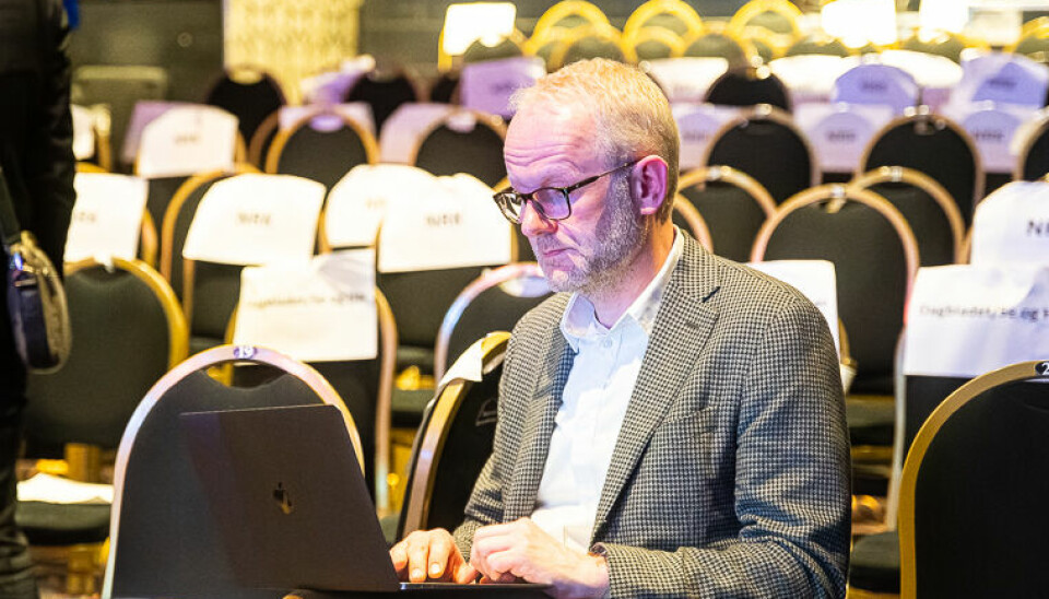 Journalisten-redaktør Roger Aarli-Grøndalen, etter utdelingen av Medieprisene i Bergen, mai 2023.