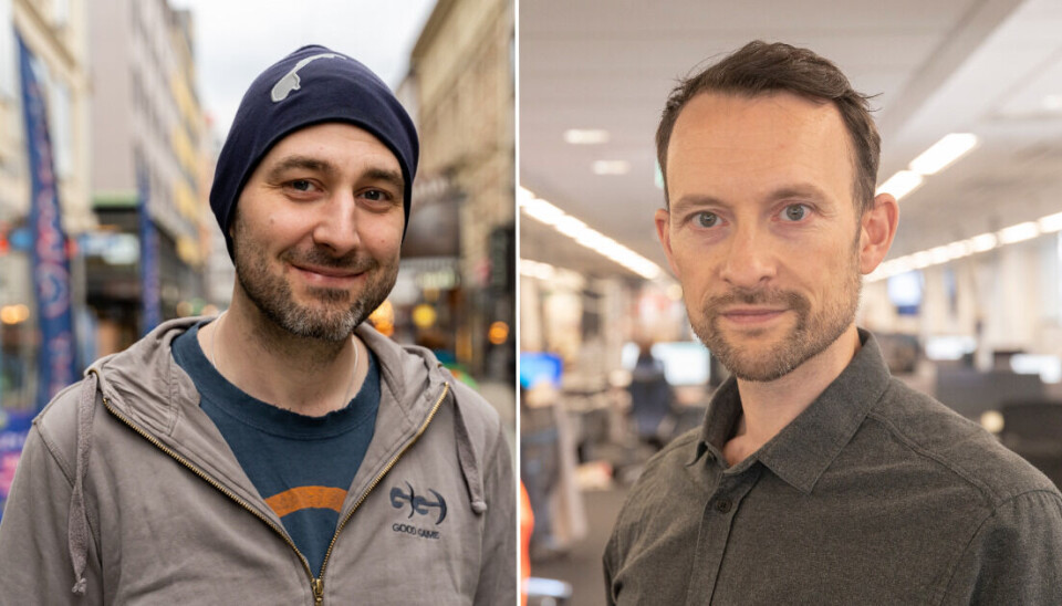 Fra venstre: Erling Rostvåg og sportssjef Frode Buanes i VG. Fra venstre: Erling Rostvåg og sportssjef Frode Buanes i VG.