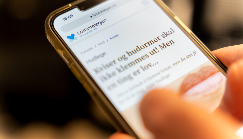 Illustrasjonsbilde av Lommelegen-siden. Lommelegen illustrasjon.