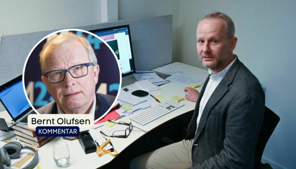 Bernt Olufsen var Journalistens første styreleder. Nå er han glad redaktør Roger Aarli-Grøndalen ikke skal være redaktør for en podkast.