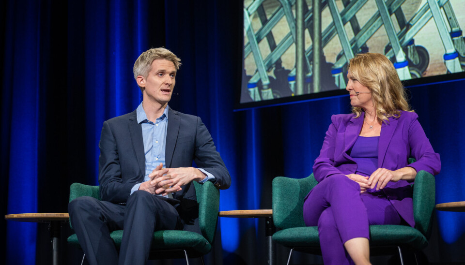 Vegard Tjørhom og Gry Blekastad Almås under NRKs korrespondentkveld Vegard Tjørhom og Gry Blekastad Almås under NRKs korrespondentkveld