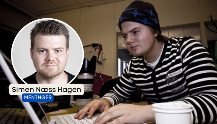 Simen Næss Hagen startet karrieren i lokalavis - og én spesiell ting ble viktig for at han elsker lokalavislivet.