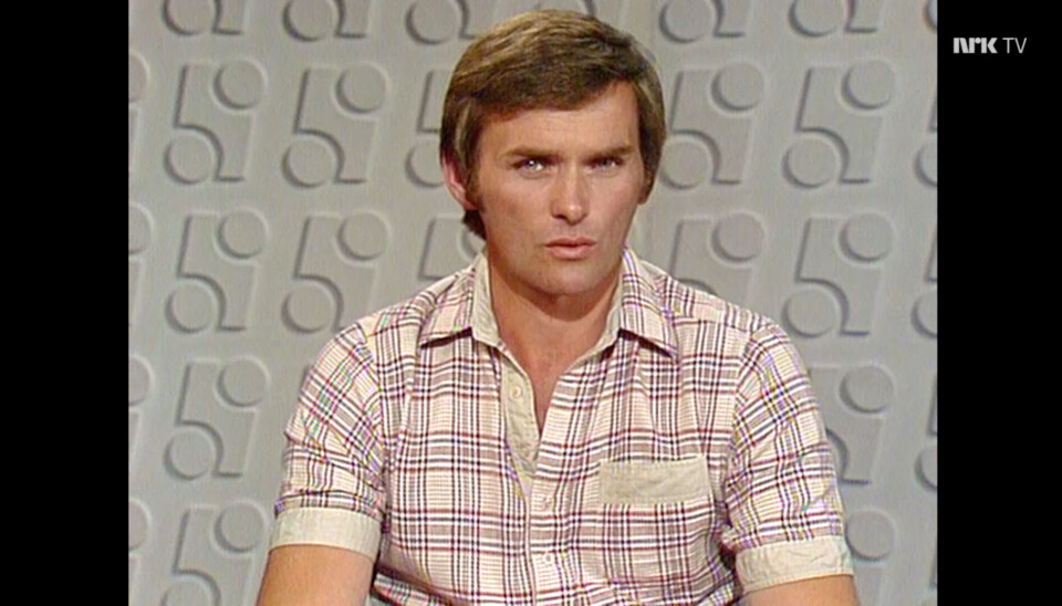 Gunnar Grimstad avbildet da han ledet Sportsrunden på NRK i 1978. Gunnar Grimstad avbildet da han ledet Sportsrunden på NRK i 1978.