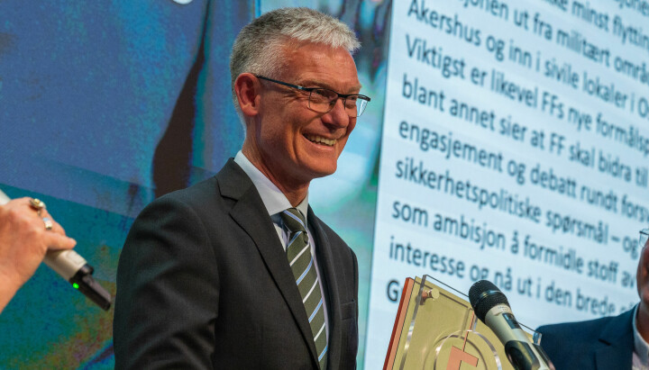 For første gang ble også Fagpressens utgiverpris utdelt – den gikk til utgiver Arne  Opperud som er Forsvarets forums utgiver.