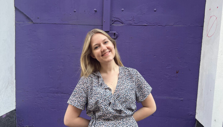Emelie Kjærnli Kristiansen er ny journalist i Adressa. På bildet er Emelie Kjærnli Kristiansen, ny journalist i Adressa.
