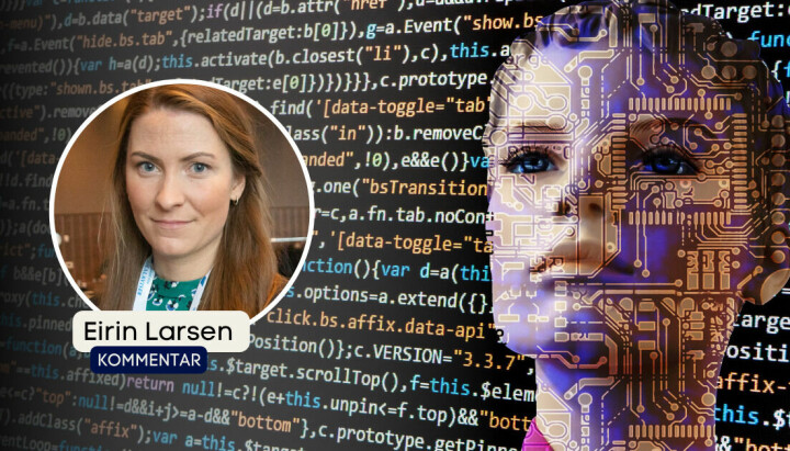 Eirin Larsen er sjef for sosiale medier i DN. Nå forteller hun om avisens nye retningslinjer for kunstig intelligens.