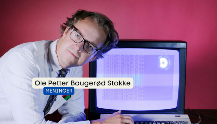 Ole Petter Baugerød Stokke slår et slag for avisenes forsider.