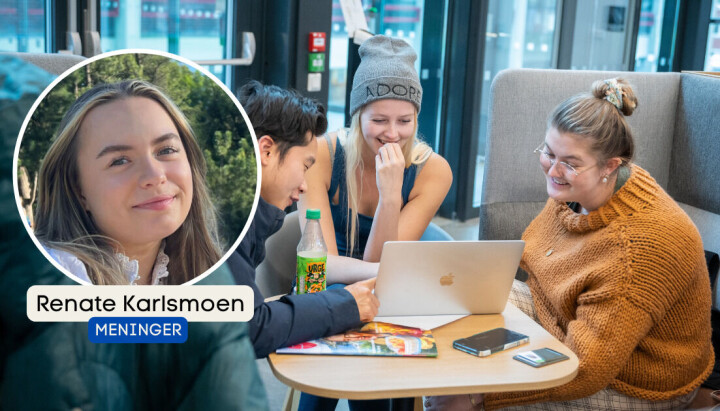 På bildet: NJ Student-leder Renate Karlsmoen.