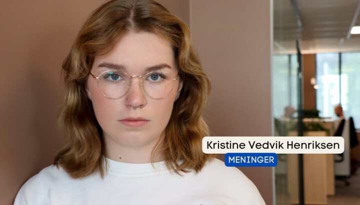 Kristine Vedvik Henriksen i Sandefjords Blad. Kristine Vedvik Henriksen i Sandefjords Blad.