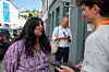 Lubna Jaffery og Marius Bakke. Medier24-journalist Endre Simonsen til høyre.