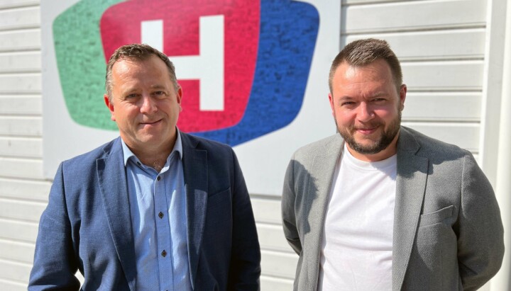 Styreleder Heine F. Birkeland og daglig leder i TV Haugaland, Morten E. Vorre.