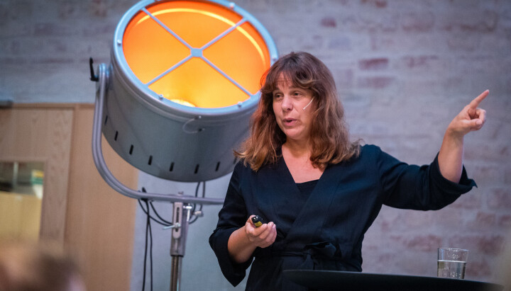 Utviklingsredaktør i Svenska Dagbladet, Madelaine Levy fortalte om KI-bruk i et podkast-prosjekt. Madelaine Levy, utviklingsredaktør i Svenska Dagbladet