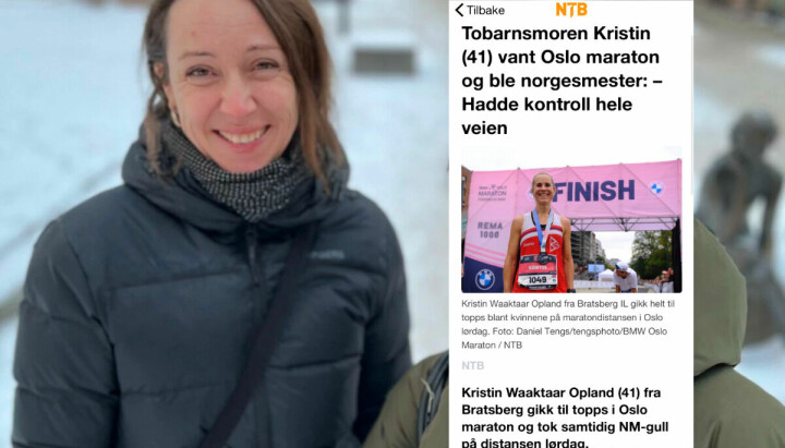 Kjersti Flugstad Eriksen i Dagens Medisin reagerer på NTB sin sak om maratonvinneren som ble omtalt som tobarnsmor