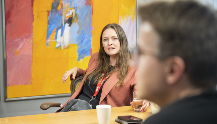 Malene Birkeland begynte i VG i 2016. I forgrunnen er Øystein Hernes, mannen som skal lede helsegruppen. Malene Birkeland begynte i VG i 2016. I forgrunnen er Øystein Hernes, mannen som skal lede helsegruppen.