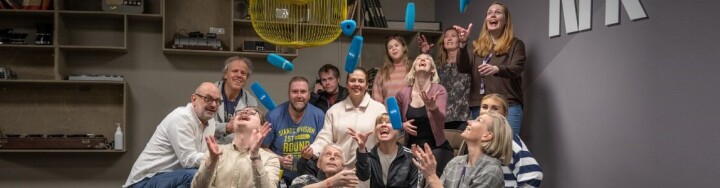 NRK Sørlandet søker redaktør gruppebilde av en glad NRK gjeng